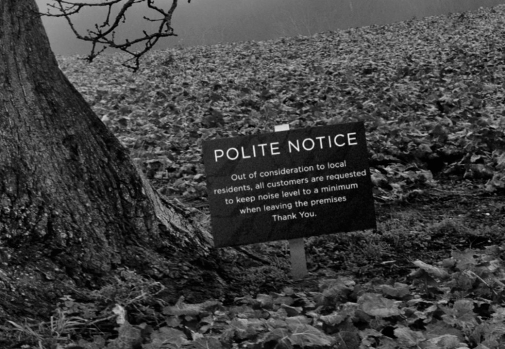 Oak Tree with Polite Notice